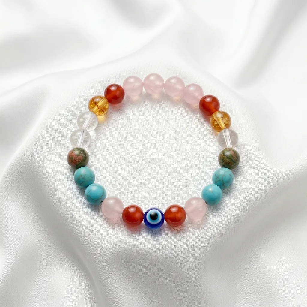 7 Chakra Healing & Protection Crystal Bracelet