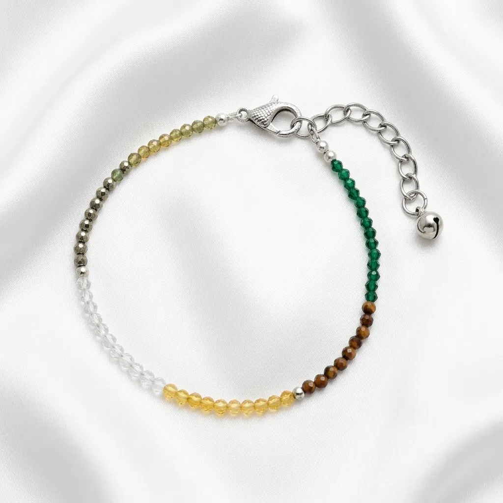 Dhan Yog Crystal Anklet for Wealth, Prosperity & Positive Energy