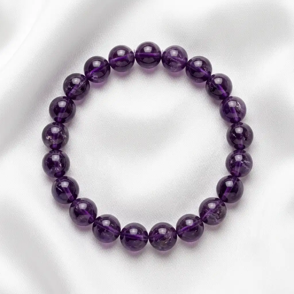 Natural Amethyst Bracelet 8mm